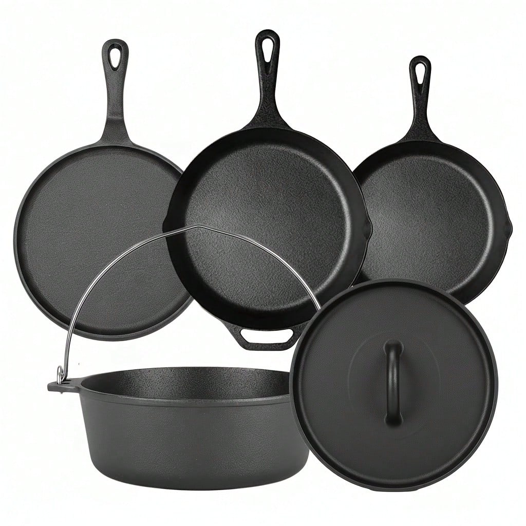 Camp Dutch Oven Cast - PACILACK Set di Pentole e Padelle