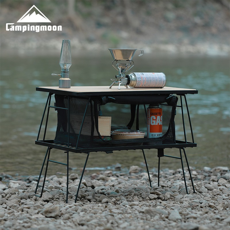 Camping Cooking Table - CAMPINGMOON T230: scaffale multiuso in ferro