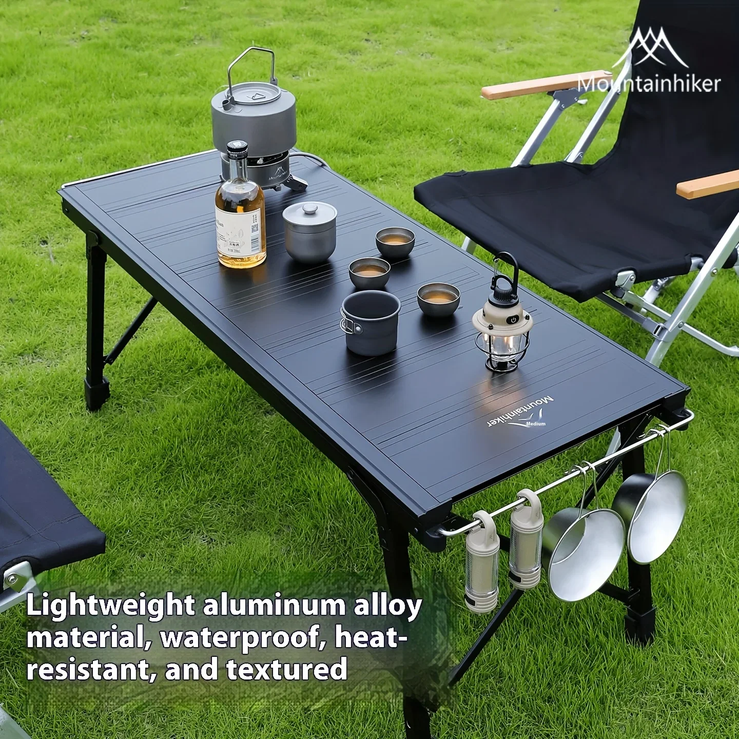 Camping Cooking Table - Tavolo da campeggio pieghevole Mountainhiker, sistema