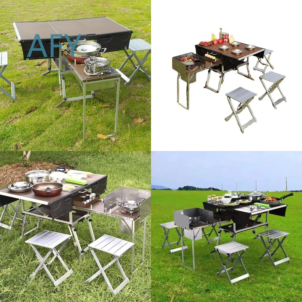 Rimorchio Pieghevole Portatile - Camping Cooking Dining Set recensione e prezzo