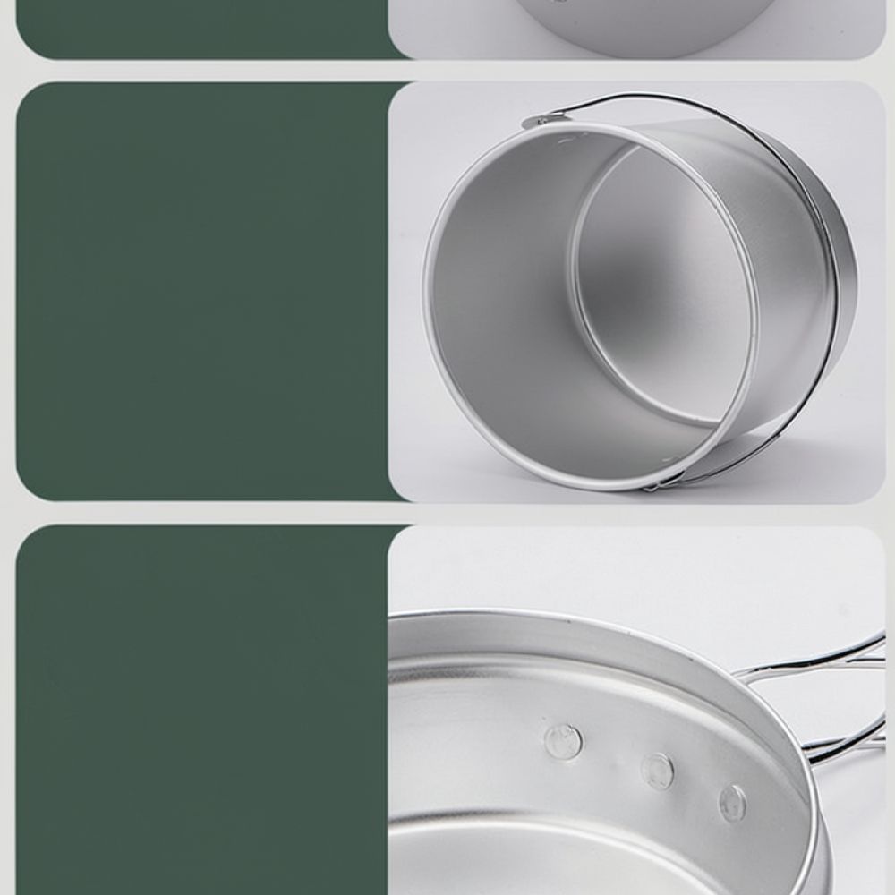 Set di pentole e padelle porta - Camping Cooking Dining Set recensione e prezzo
