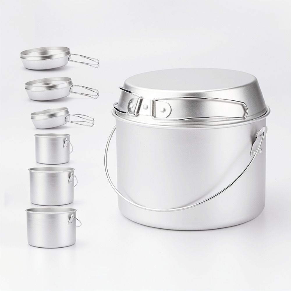 Set di pentole e padelle porta - Camping Cooking Dining Set recensione e prezzo