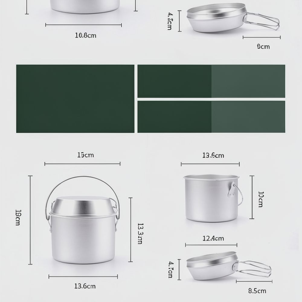 Set di pentole da campeggio po - Camping Cooking Dining Set recensione e prezzo