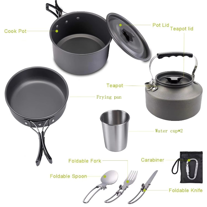 Fornello da Campeggio Leggero  - Quality Camping Cooking Set recensione e prezzo