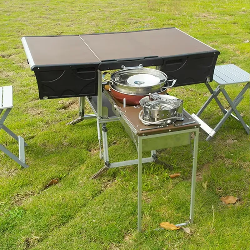 Set Portatile da Campeggio con - Camping Cooking Dining Set recensione e prezzo