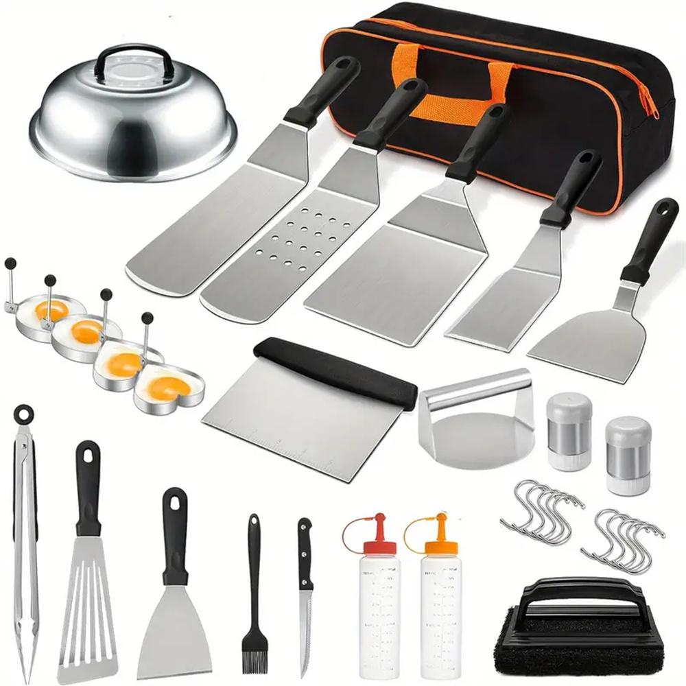 Set di 33 Accessori per Grigli - Camping Cooking Flat Top recensione e prezzo