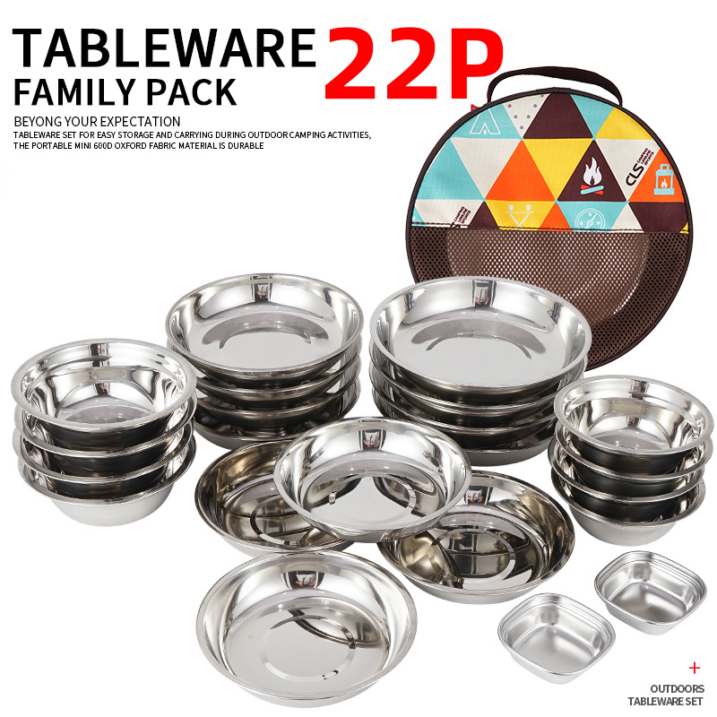 Nuovo set di piatti portatili  - Camping Cooking Dining Set recensione e prezzo